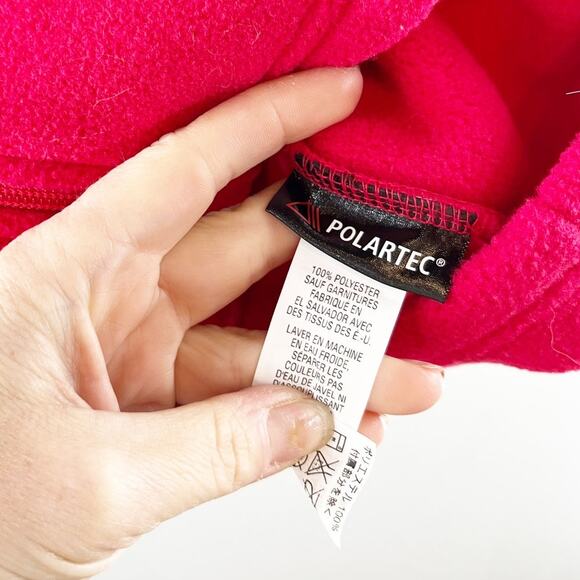 L.L. Bean Polartec Long Sleeve Hooded Fleece Full Zip Jacket Red XL - Picture 3 of 9